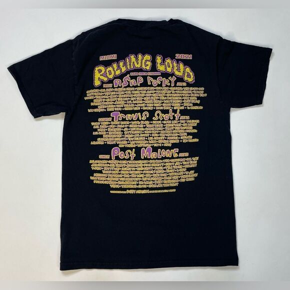 Rolling Loud 2021 Tour Graphic T-shirt Women Small Black Short Sleeve Music - Picture 3 of 6